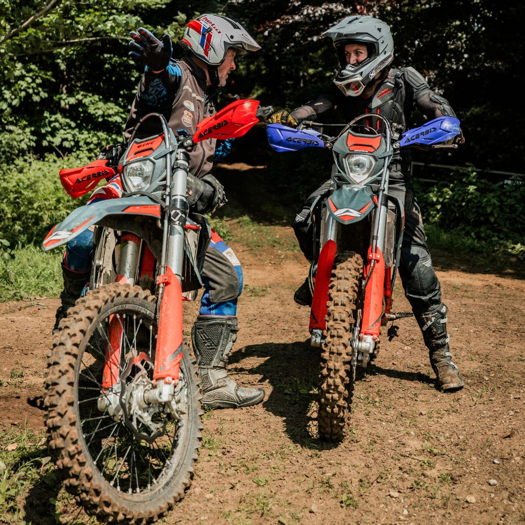 Off-road motorcycle coaching session with experienced instructors at Machinehead Moto