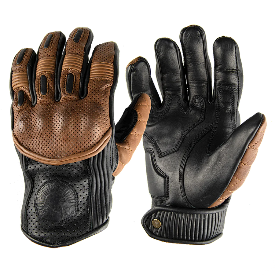 Goldtop Silk Lined Predator Gloves X Return of the Cafe Racer