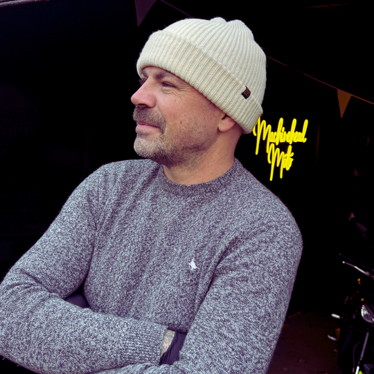 Goldtop - 100% Merino Wool Mechanics Hat - Ecru