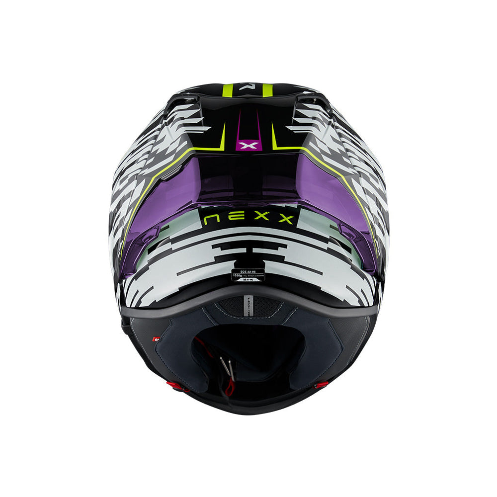 Nexx X.R3R Glitch Racer White Neon