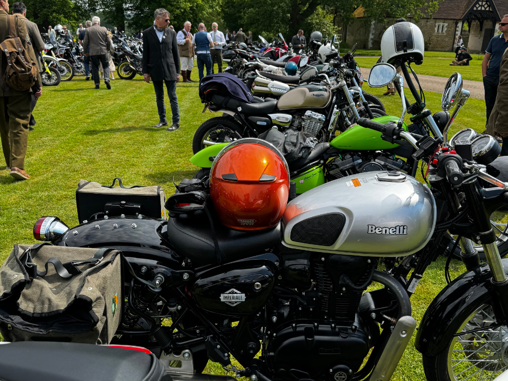 Charity ride-out organised by Machinehead Moto — bikes lined up for a good cause