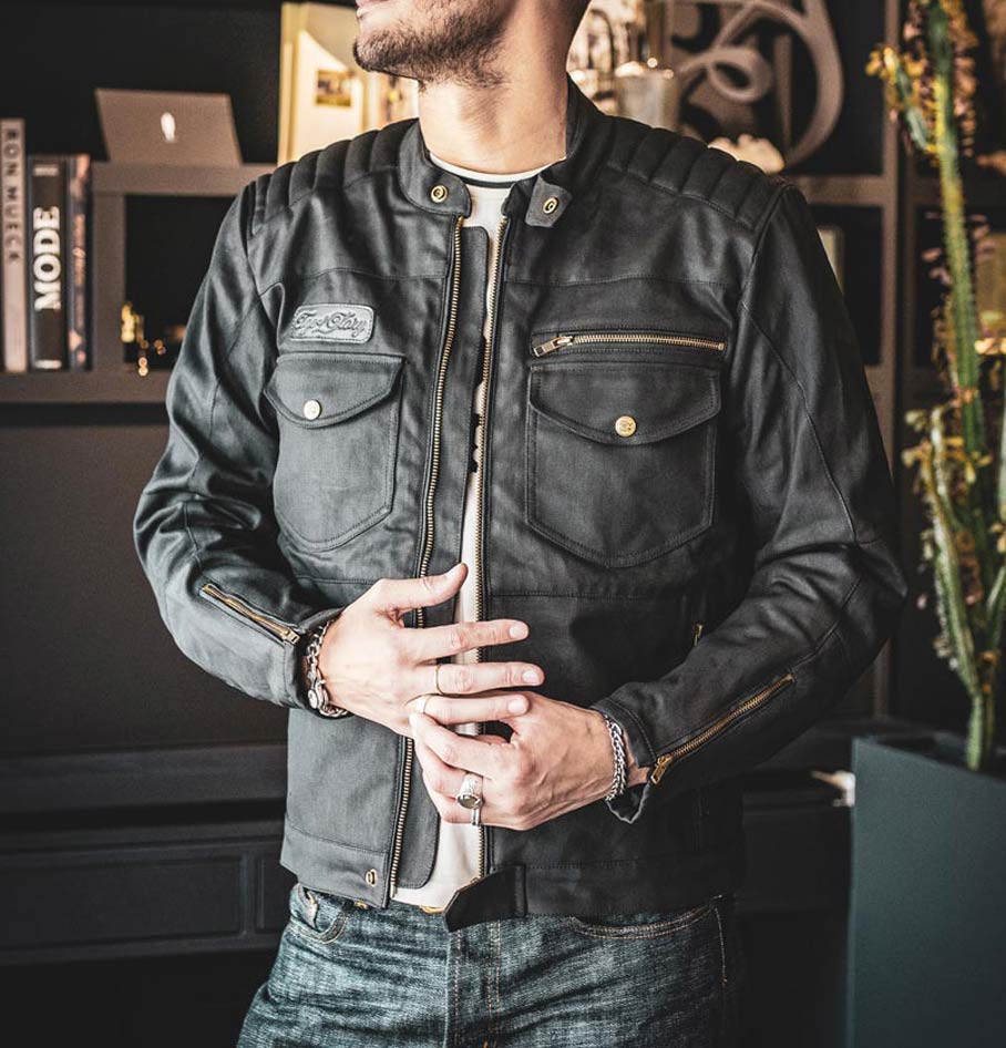 Age Of Glory Worker Coated Denim Jacket Black – Machinehead Moto