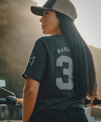 Maria Riding 36 Wings Dark Grey Tee