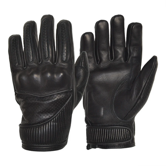 Goldtop - Silk Lined Viceroy Gloves - Black