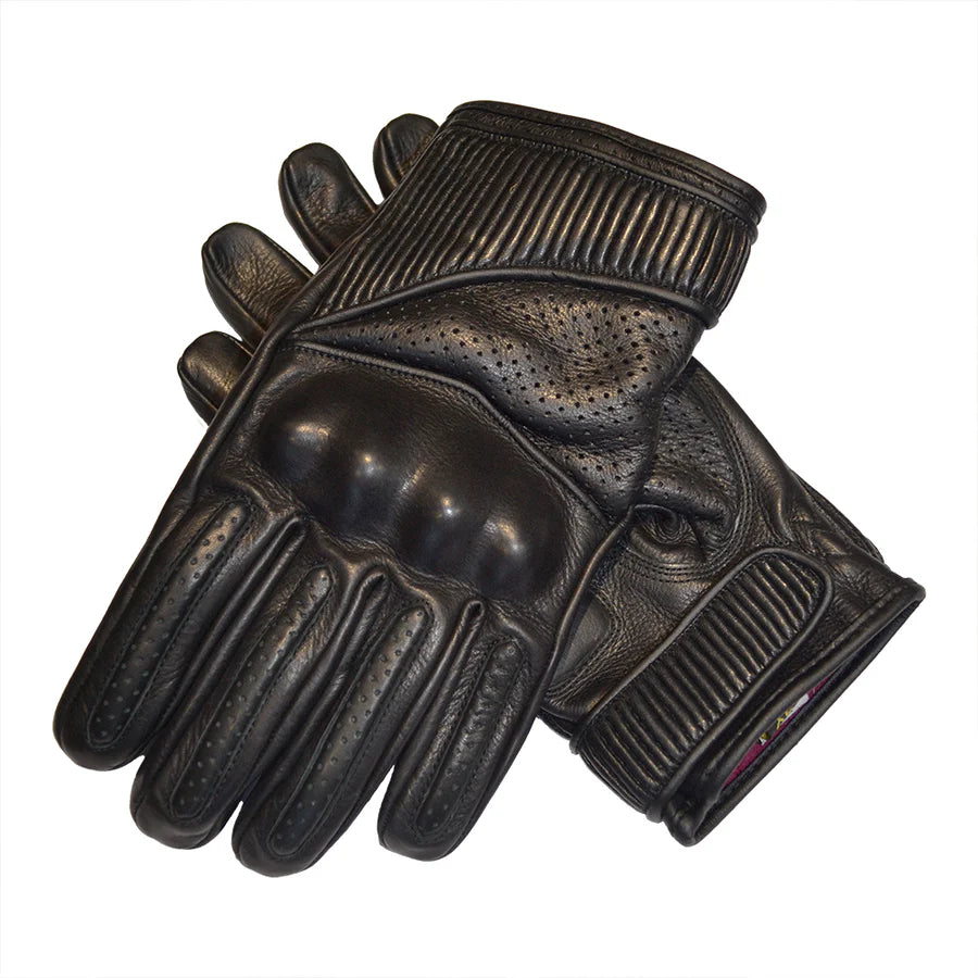 Goldtop - Silk Lined Viceroy Gloves - Black