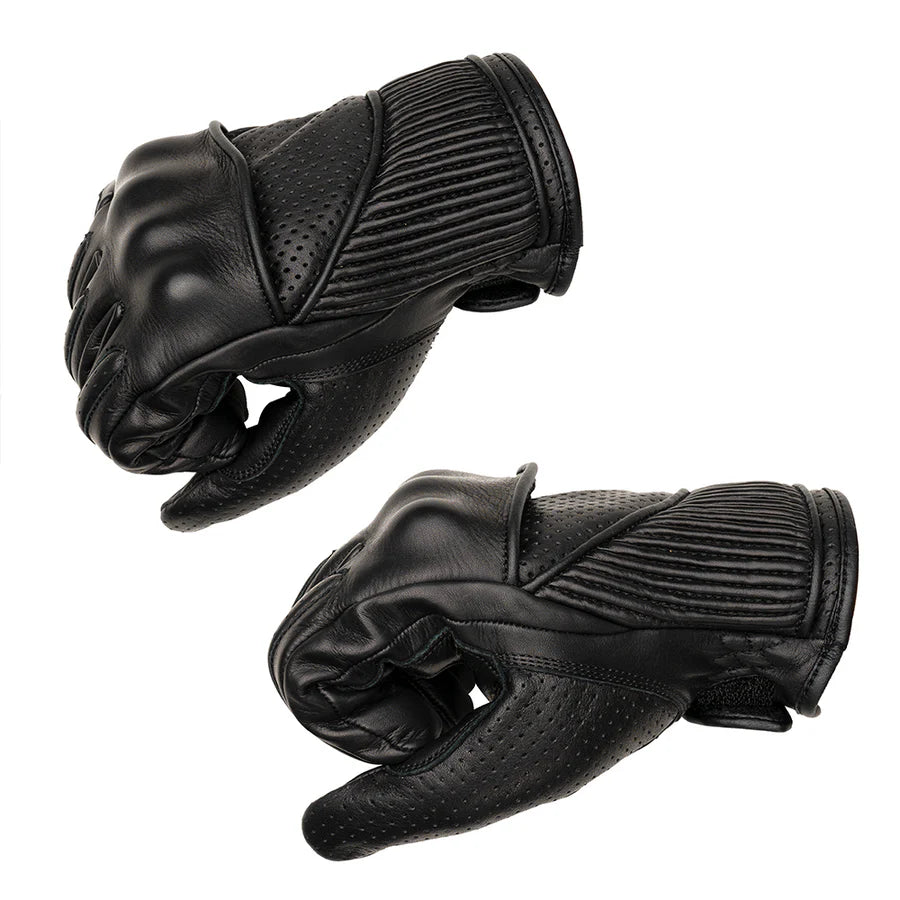 Goldtop - Silk Lined Viceroy Gloves - Black