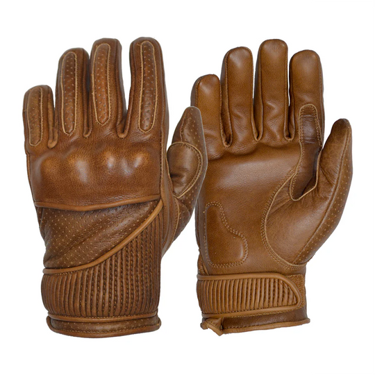 Goldtop - Silk Lined Viceroy Gloves - Waxed Tan