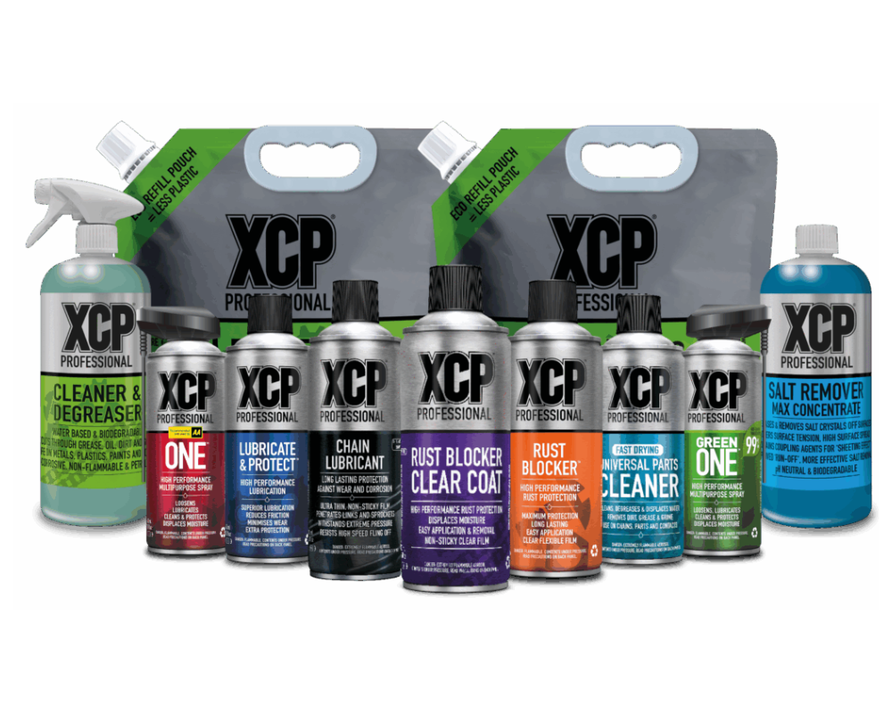 XCP motorcycle cleaning and maintenance products