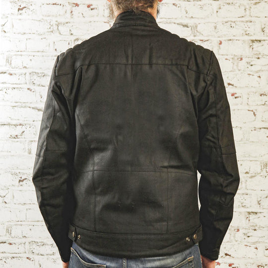 Coated Black Jacket For Men