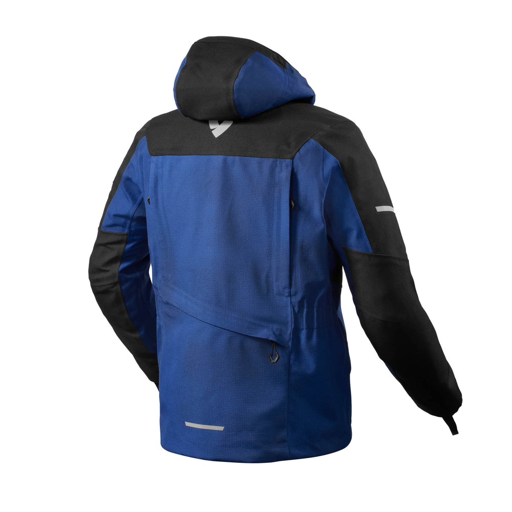 Rear view of REV’IT! Tectonic H2O Jacket, Dark blue-Black