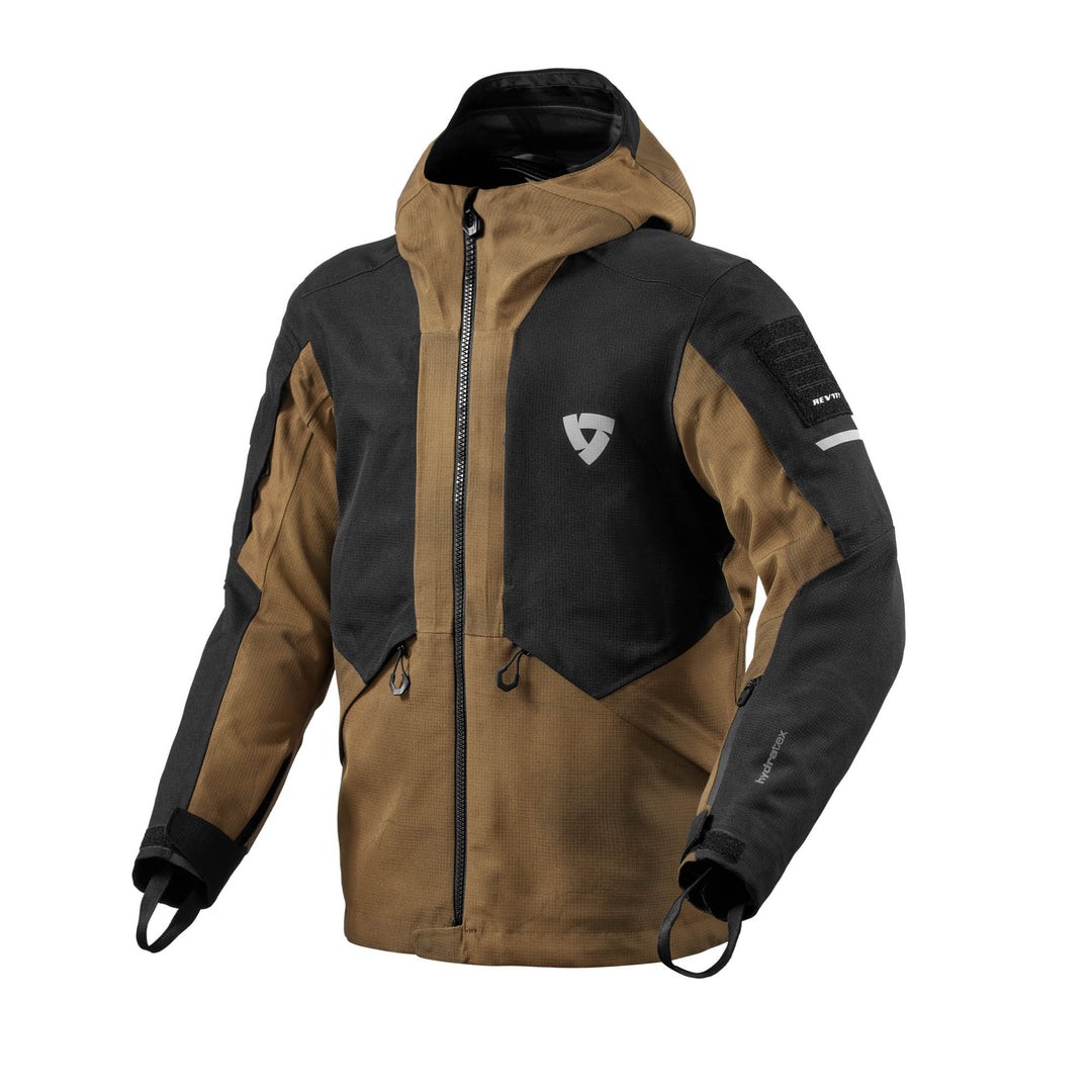 Front view of REV’IT! Tectonic H2O Jacket, Black-Brown