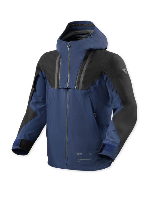 Front view of REV’IT! Component 3 H2O Jacket, Dark blue-Black