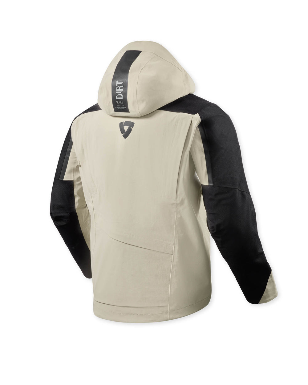 Rear view of REV’IT! Component 3 H2O Jacket, Sand-Black