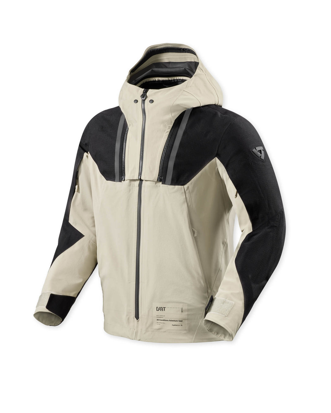Front view of REV’IT! Component 3 H2O Jacket, Sand-Black