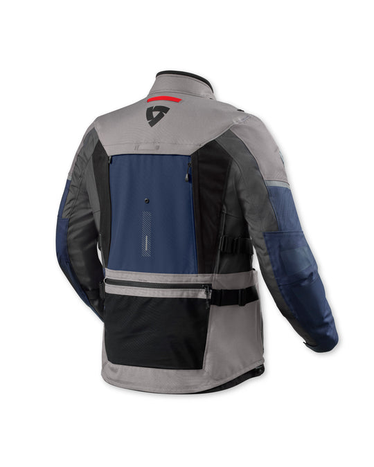 Rear view of REV’IT! Sand 5 H2O Jacket, Grey-Dark Grey