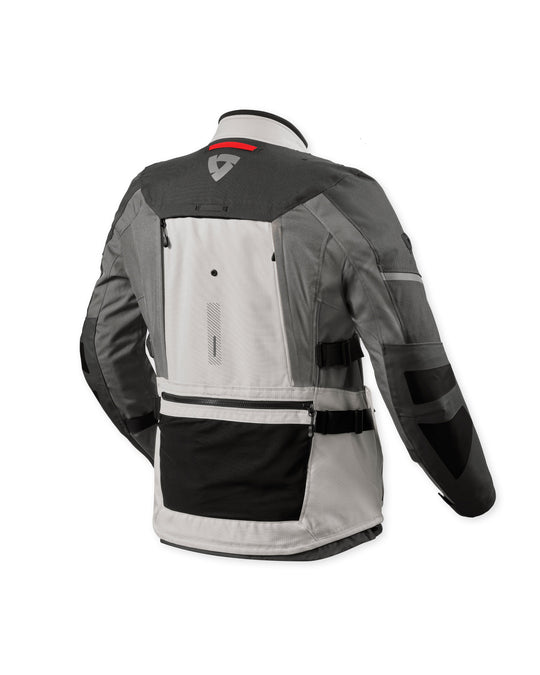 Rear view of REV’IT! Sand 5 H2O Jacket, Silver Anthracite