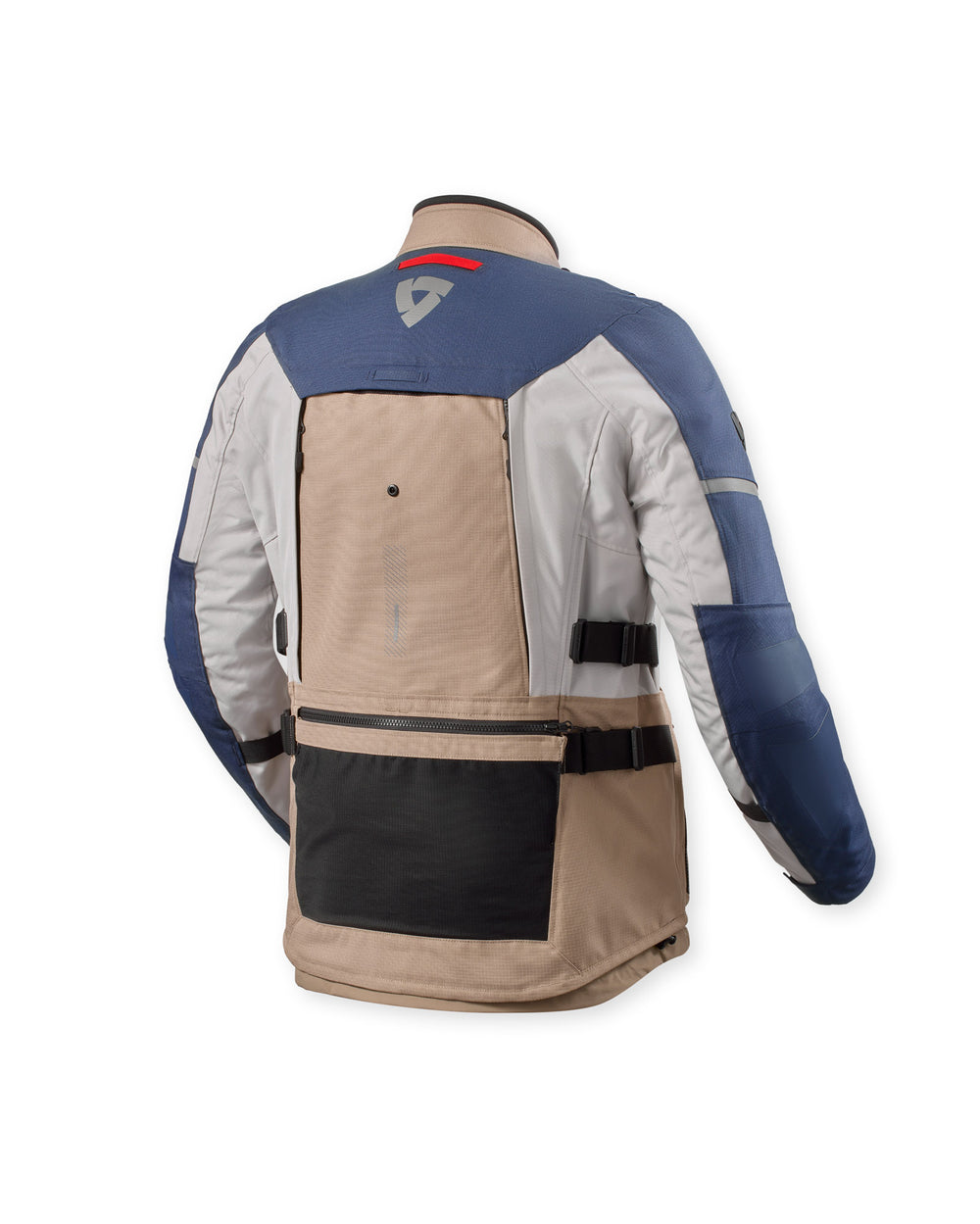 Back view of REV’IT! Sand 5 H2O Jacket, Sand-Blue