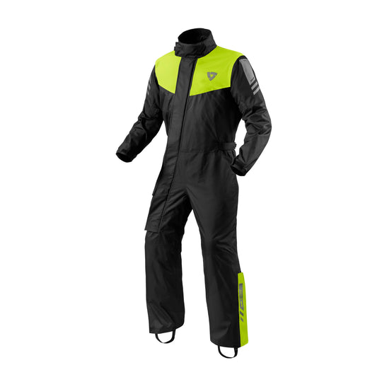 Front view of REV’IT! Acid 4 H2O Rain Pants, Neon Yellow
