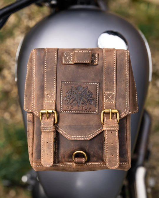 Goldtop - Leather Tank Bag - Large - Tobacco
