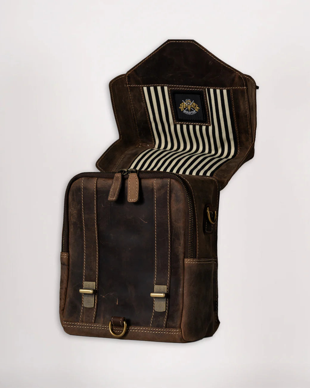 Goldtop - Leather Tank Bag - Large - Tobacco