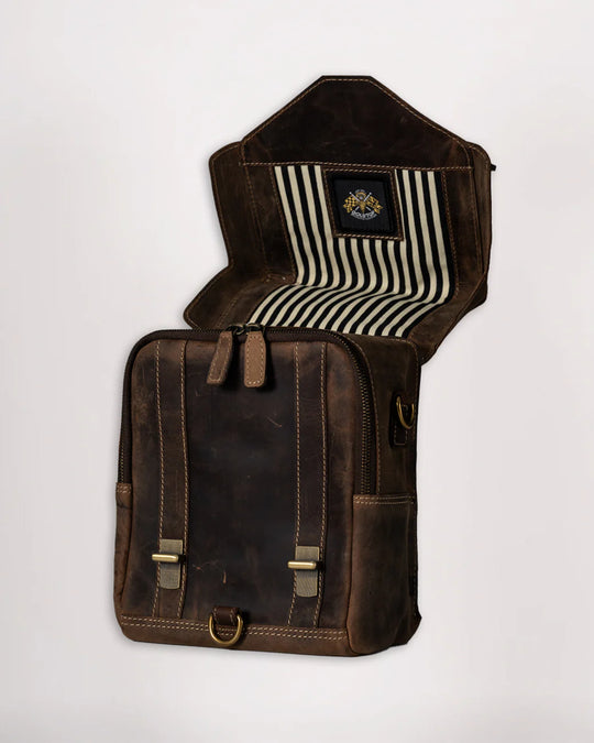 Goldtop - Leather Tank Bag - Large - Tobacco