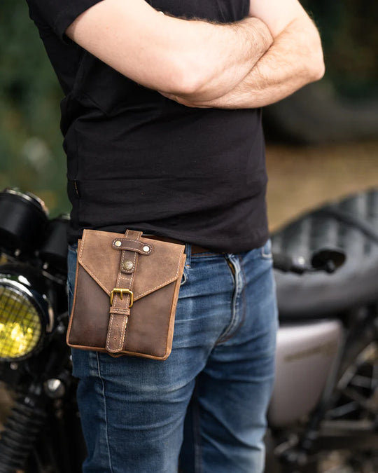 Goldtop - Leather Tank Bag - Small - Tobacco