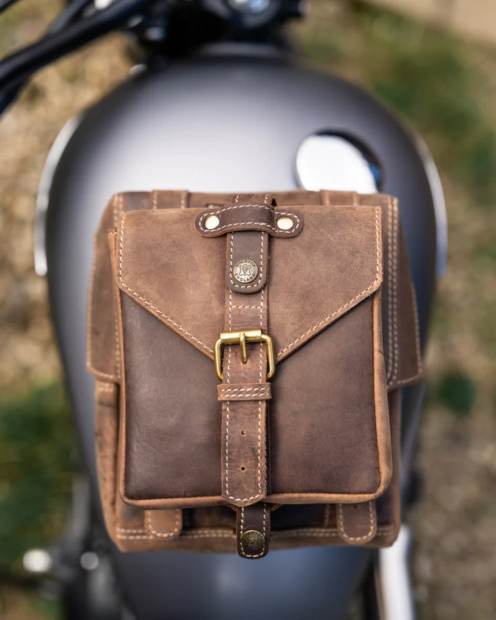 Goldtop - Leather Tank Bag - Small - Tobacco