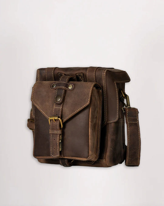 Goldtop - Leather Tank Bag - Small - Tobacco