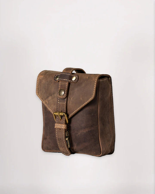 Goldtop - Leather Tank Bag - Small - Tobacco