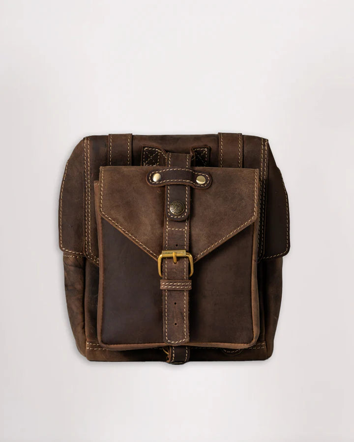 Goldtop - Leather Tank Bag - Small - Tobacco