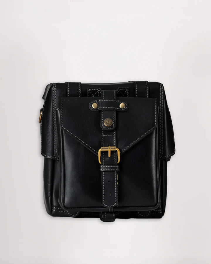 Goldtop - Leather Tank Bag - Small - Black (Veg Tanned)