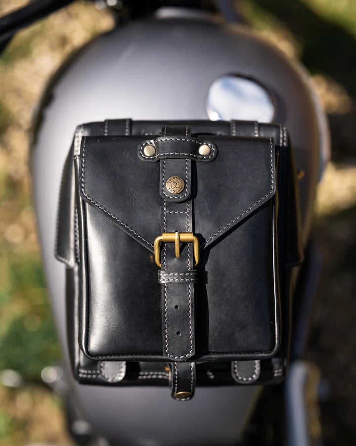 Goldtop - Leather Tank Bag - Small - Black (Veg Tanned)