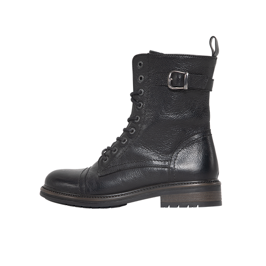 John-Doe-Jackie-High-Boots-Black-side-buckle-laces