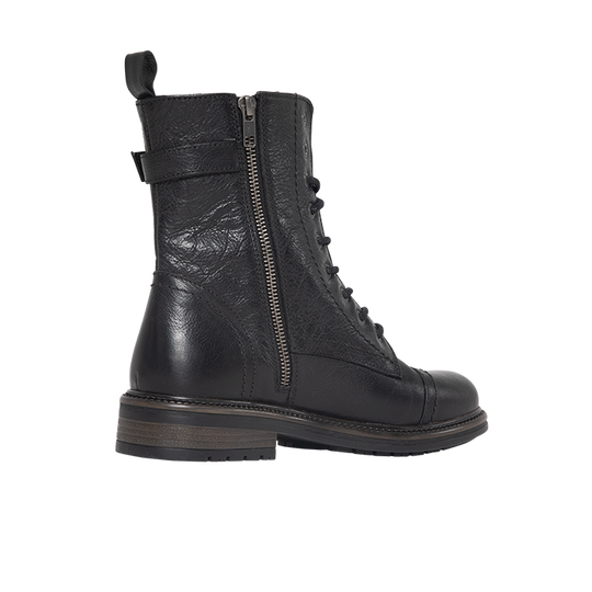 John-Doe-Jackie-High-Boots-Black-side-zipper-laces