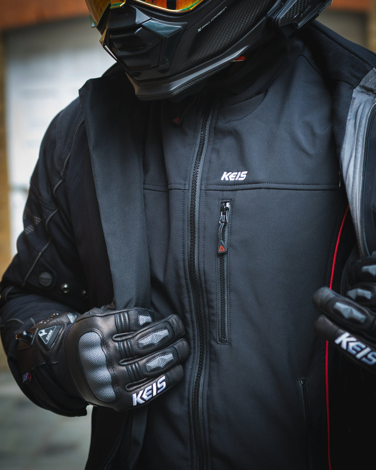 Mobile-optimised banner for KEIS heated motorcycle clothing brand
