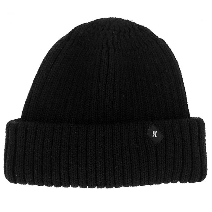 kytone-beanie-ben-black-small-k-patch