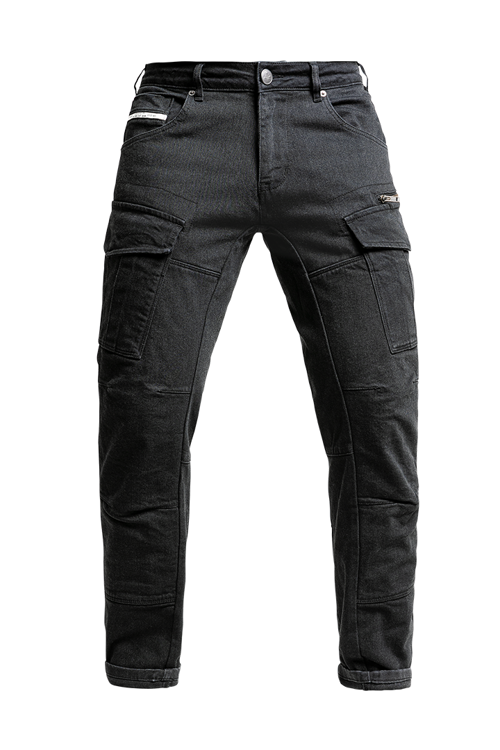 John-Doe-Defender-Mono-Layer-Black-Protective-Trousers-Front-View-Pockets