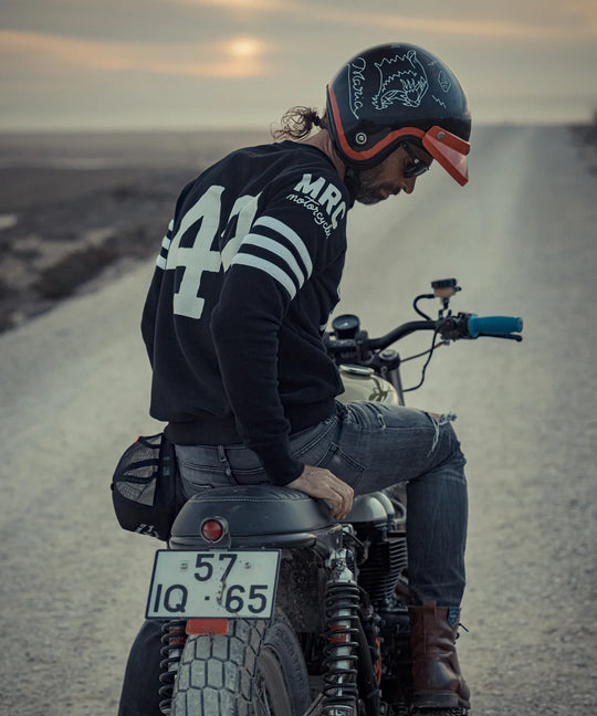Maria Riding Black Spades Sweatshirt
