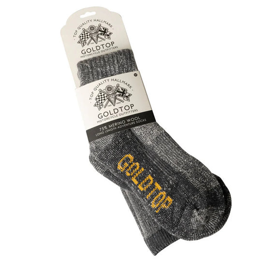 Goldtop - 75% Merino Wool Motorcycle Socks - Single Pair