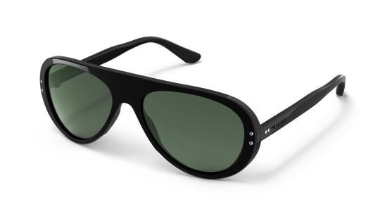 Vallon Moto Aviators – Black & Green