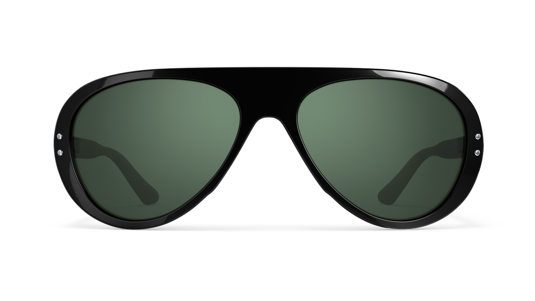 Vallon Moto Aviators – Black & Green