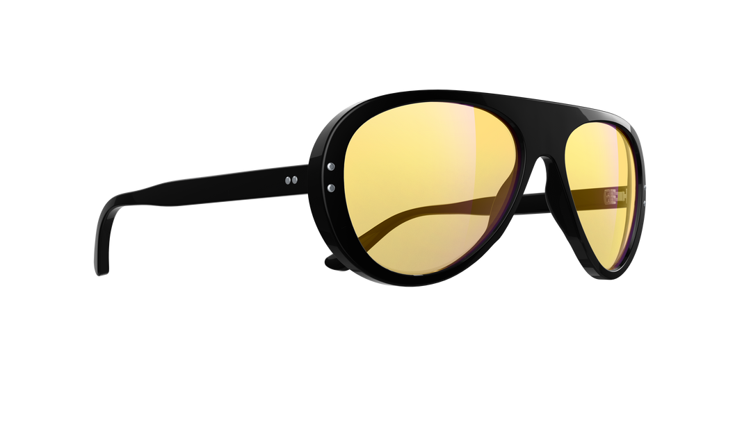 Vallon Moto Aviators - Black & Yellow
