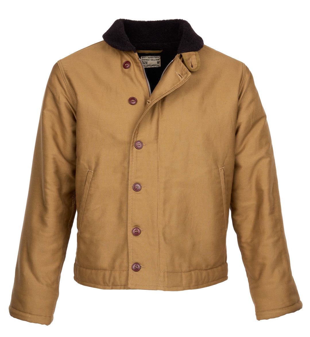 Pike Brothers N1 Deck Jacket Omaha in camel – front view