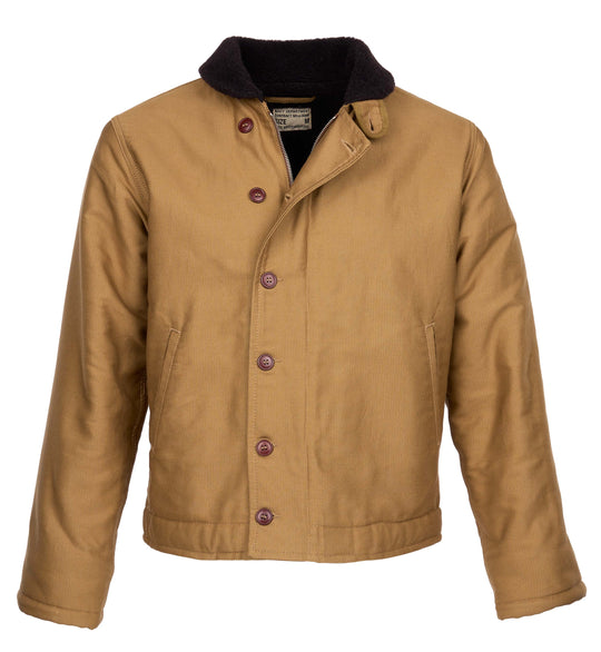 Pike Brothers N1 Deck Jacket Omaha in camel – front view