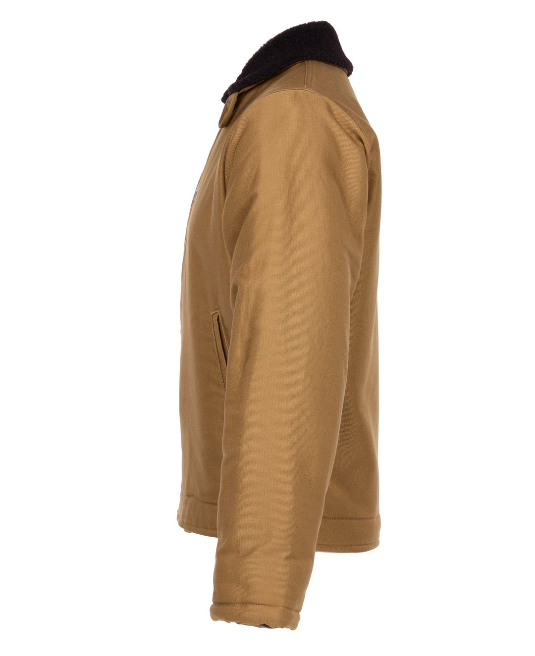 Pike Brothers N1 Deck Jacket Omaha in camel – angled front view