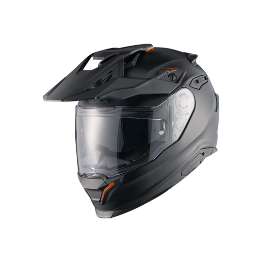 Front left view of Nexx Y.TRAVL Plain Helmet - Black 