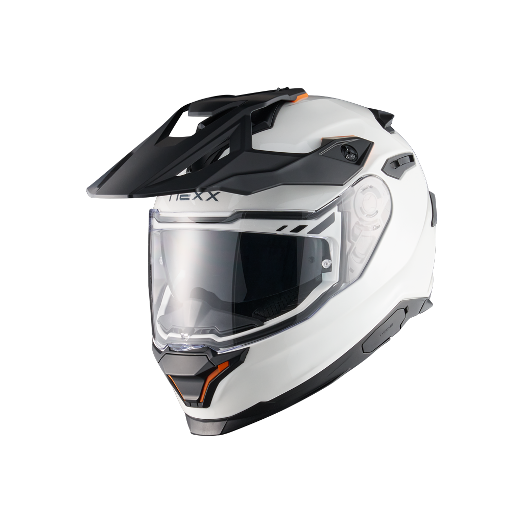 Front left view of Nexx Y.TRAVL Plain Helmet -  White