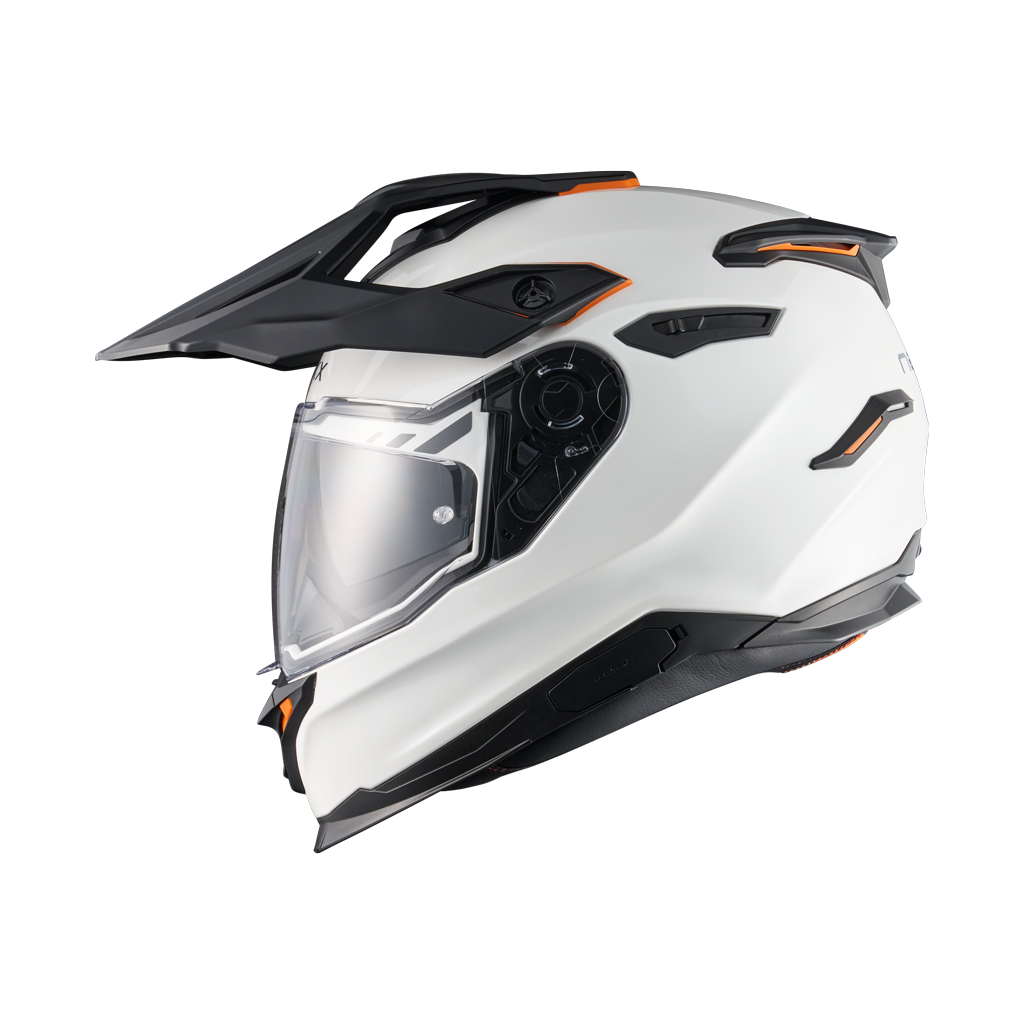 Left side view of Nexx Y.TRAVL Plain Helmet - White