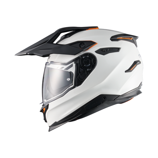 Left side view of Nexx Y.TRAVL Plain Helmet - White