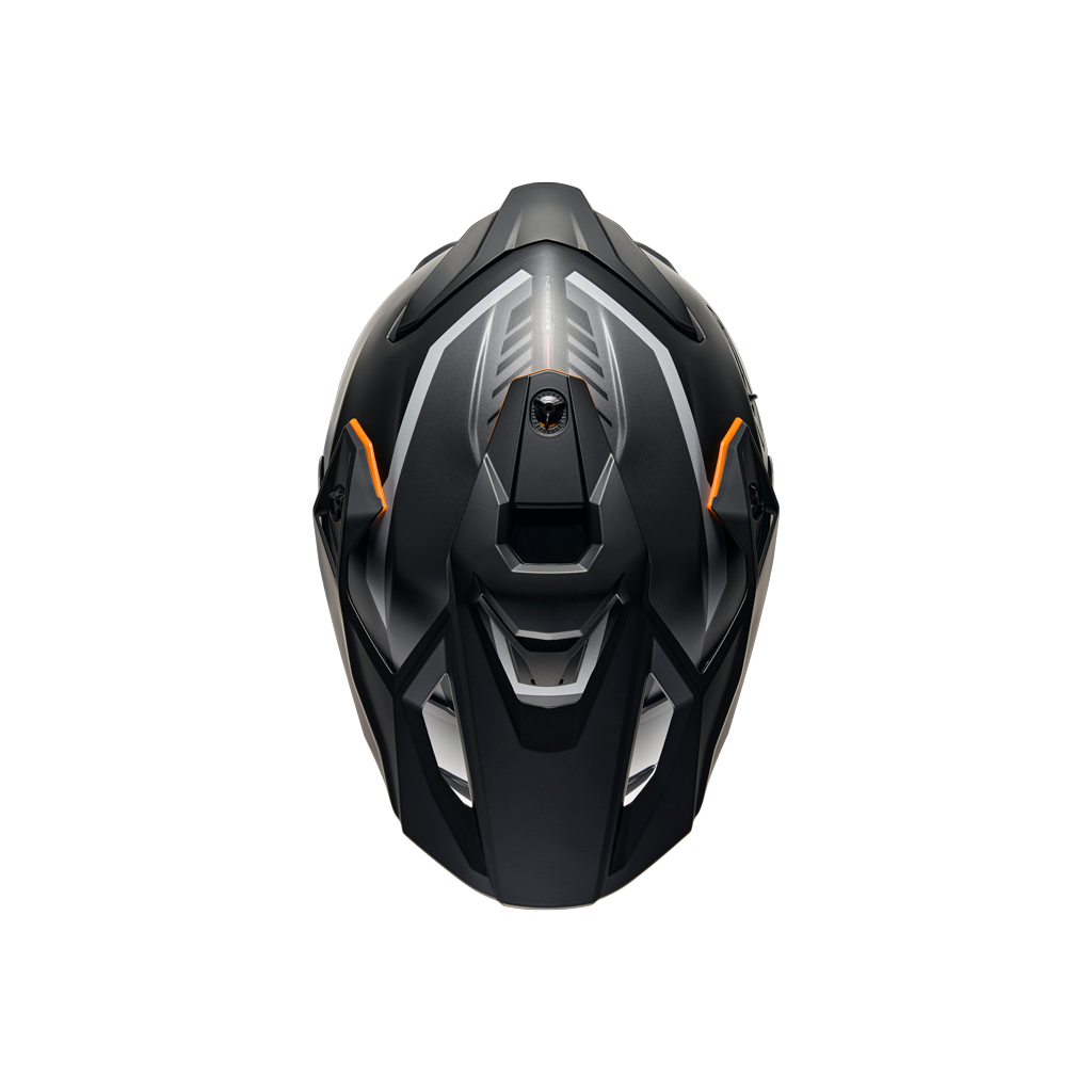 Top view of Nexx Y.TRAVL Quest Helmet - Orange